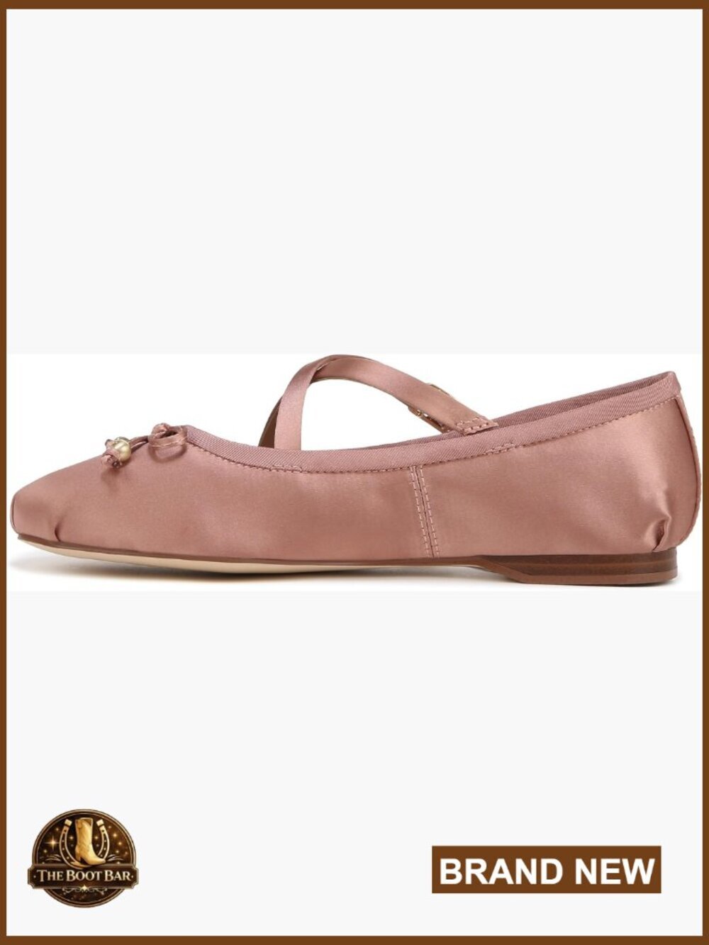 Ballet Flat with Cris-Cross Straps and Bow Detail